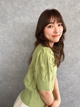 ビームズヘア 藤が丘店(Bee Ms HAIR) ゆるふわロングベージュカラーブリーチしない透明感カラー