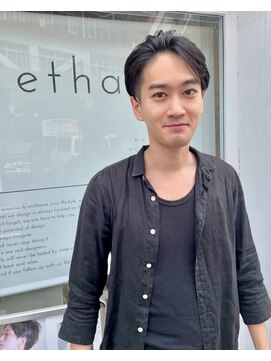 エタン 北千住(ethane) メンズカット×かきあげショート