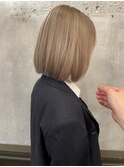 【武藤裕也】ハイベージュ×ボブ
