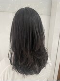 透明感アップうる艶オリーブグレージュヘア♪