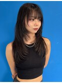 レイヤーカット　顔まわりレイヤー