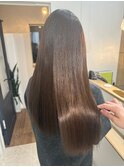 桑名ロングレイヤーカットミルクティーベージュロングヘア韓国