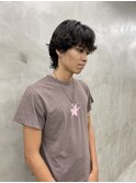 メンズカットメンズロングスパイラルパーマシャドウパーマ