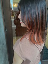 ヘアーメイク グレース 本店(HAIR MAKE GRACE)&nbsp;インナーカラーで楽しむロブスタイル