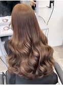 クラゲヘアー/小顔に見せるヘア/ココアベージュ/栄