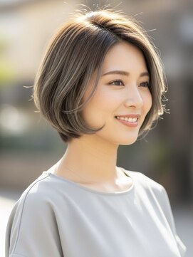 レヴィア(REVIA) 白髪ぼかしハイライトブリーチミルクティーベージュ