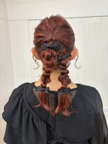 シンデン SINDEN&nbsp;編み下ろしヘアアレンジ