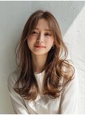 着物ヘア/大人ガーリー/ダークアッシュ/似合わせカット/人形町