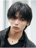 渋谷ニュアンスパーマカルマパーマセンターパートガイルヘア緩め