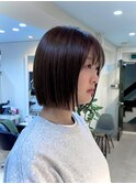 【恵比寿 LIBRE@植松】大人切りっぱなしボブ