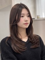 シエテ 津田沼(Siete) 似合わせカット/ダークアッシュ/ミディアムレイヤーカット