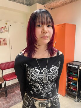 ノル 栄矢場町(nol) layer cut × wine red