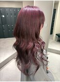 18764_ダークラベンダーレイヤーカットラベンダーパープルロング
