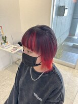ビューティースタイルクラブ(BEAUTY STYLE CLUB)&nbsp;アンブレラカラー【RED】ウルフカット