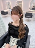 サイドポニーおだんご