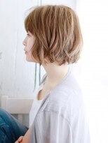ヘアメイク ナル(hair make nalu) 細かいトップカールのバルーンボブ