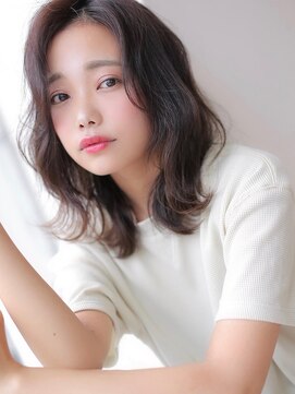 アグ ヘアー ライカ 安城店(Agu hair lycka) 目線を外ハネへ→小顔ミディ