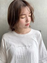 アリスバイアフロート 自由が丘(ALICe by AFLOAT)&nbsp;〇スプリングベージュ × ボブ ブリーチなし ベイビーバング