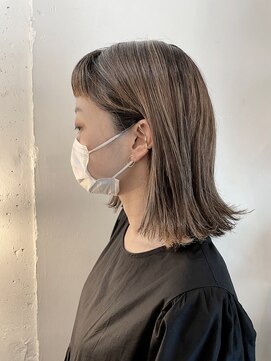 カゼ ダイカンヤマ Kaze DAIKANYAMA お客様_外はねロブのベージュウィービング