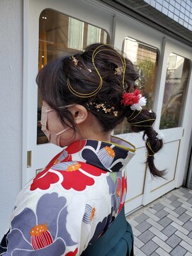 アンテシニヨン(Un the Shiniyon) 袴ヘアアレンジ