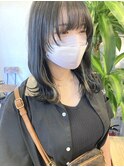顔まわりのウルフ