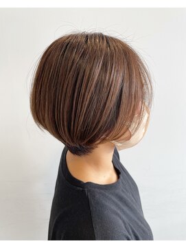 りんごの木 篠ノ井駅前店 丸みボブ@20代30代@ニュアンスカラー