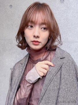 オーブ ヘアー トル 川越店(AUBE HAIR toll) 20代・30代_結べるボブ/抜け感ブラウン