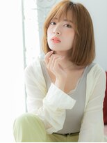ドクターズ サロン ラブ(Dr's Salon LAB)&nbsp;ハイトーンカラーツヤ髪切りっぱなし大人ボブf古河20代30代40代