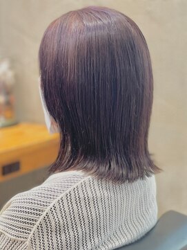 ポルム パプリカ(polum paprika) 透明感ツヤ髪寒色カラー柔らかカラー大人可愛いぷつっとカット