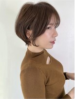 オーロ 武庫之荘店(ORO) 耳掛けショート・ナチュラルブラウン・シースルーバング