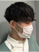 【20・30代に人気】パーマ×ツーブロックスタイル