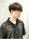 ゆるめ波巻きスパイラルパーマ
