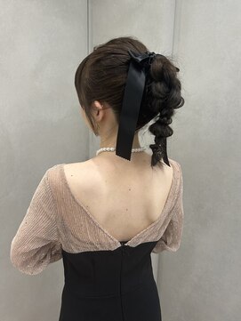 オニキス(ONYX) 結婚式ヘアセットお呼ばれヘアセットパーティーヘア【aya】