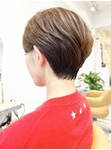 ☆30代40代50代グレーベージュ絶壁解消ショート