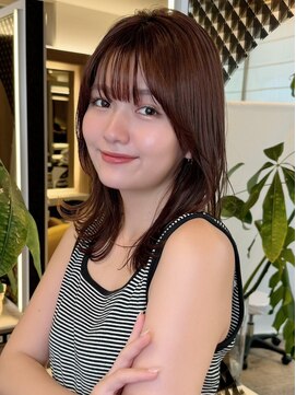 アロン(Allons Ginza) 大人気王道ミディアムレイヤーボブ