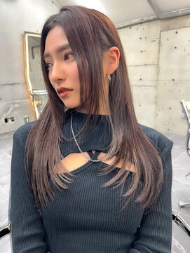 サイン 渋谷(SIGN) ザクザクレイヤーカット巻き方簡単ミディアムロング韓国表参道