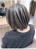 白髪ぼかしハイライト