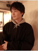 メンズボブウルフメンズミディアムレイヤーカットメンズウルフ
