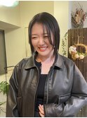 抜け感のあるボブスタイル