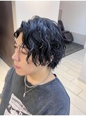 メンズパーマ ツイストスパイラルパーマ ウルフカット 横浜