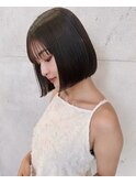 切りっぱなしボブ／大人ボブ／ワンレンボブ
