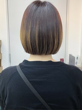 キューズ クラブ(cuz KLUB) ブリーチデザインベージュボブ