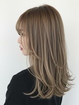 ソードリーフ(swordlief hair&spa) 高濃度水素トリートメントカラー×ミルクティーベージュ