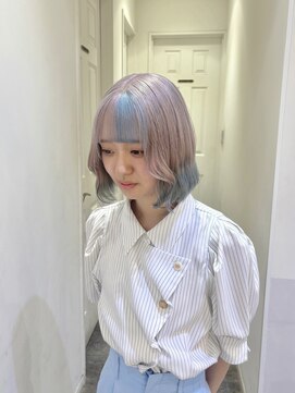 コル(CoL) ホワイトシルバー×水色のデザインカラー♪