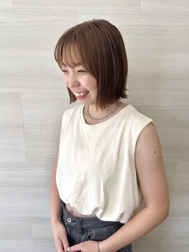 ハノン(Hanon) マロンベージュ/ブリーチなしカラー/秋カラー