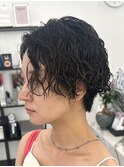 ハンサムショート/くるくるパーマ