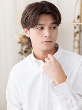 カバーヘア ブリス 川口(COVER HAIR bliss) ツーブロック前髪パーマ暗髪テーパーフェードa川口20代30代40代