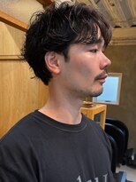 サンアタゴノット(san.atagonot)&nbsp;men's hair/センターパート/フェザーパーマ/メンズサロン