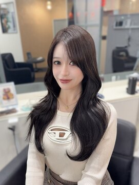 マーシュ 梅田(marshu) Dark greige*/ワンホンヘア/レイヤーカット