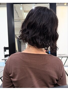 アクアオモテサンドウ(ACQUA omotesando) △ボブパーマプードルボブミディアムパーマコテ巻き風パーマ